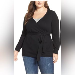 Ballerina wrap sweater